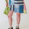 patchwork clutch in avocado - Image 11