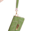 patchwork clutch in avocado - Image 4