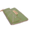 patchwork clutch in avocado - Image 6