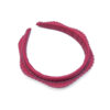 wavy headband in raspberry - Image 2