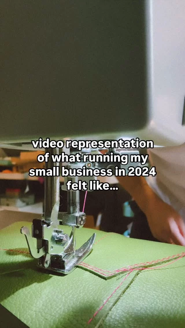 It’s been a year 🥲
But as always, I’m incredibly GRATEFUL

I haven’t decided if me sharing this reel is cringy or not, but I’ve obviously decided to it anyway and share a little of how I felt this year…

Year two down running Fado Made full-time, and I naively thought it would be easier than the 1st. I started 2024 with so much confidence, momentum, and optimism, and held onto that feeling for the first couple of months, but slowly I feel like I lost my “mojo” and was faced with a lot of defeat, frustration, disappointment, and second-guessing.

Though slowly, Fado Made continues to grow and even if I am not exactly where I want to be right now, I have faith that good things are coming and the hard work I’ve put in will pay off eventually

It’s been a hard year for small business owners, so I know I am not alone. I admire anyone who puts themselves out there with the intention to build something that they believe in, and need to remember that for myself as well.

But again, I am grateful that I am able to do this. Thank you for being here and supporting my small business and big dream

Here’s to 2025. I hope it brings you good health and prosperity❤️

—Jamie

#leatherthatweathersasmile #handstitchedleather #slowfashionbrand #accessoriesbrand #sustainablefashion #smallleathergoods #highendhandmade #handbagdesigner #leatherhandbag #smallbusinessowner #femaleentrepreneur #smallbusiness #shopsmall #happynewyear #entrepreneurship #entrepreneur #entrepreneurlife
