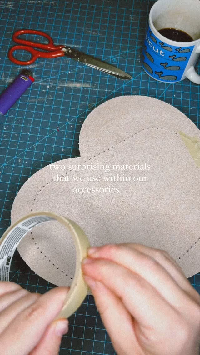 What goes into a Fado Made accessory?

1. 12 years of leather work experience
2. quality materials
3. love
4. patience
4. tape
5. a lot of glue

Did you know that the infrastructure and interlining of many of our accessories include tape and glue?

These materials are used to help keep things underneath the exterior leather in place as well as bind certain materials together

In this case, once glue was applied to the vegetable tanned leather, we added a heart-shaped piece of chipboard to give the leather a strong and stiff backing

Want to see more?
Head to FADOMADECO.COM (link in bio)

#leatherthatweathersasmile #handstitchedleather #slowfashionbrand #accessoriesbrand #sustainablefashion #smallleathergoods #highendhandmade #handbagdesigner #leatherhandbag #heartshapedhandbag #vintagestyle #playfulfashion #luxurybrand 

Heart-shaped handbag, hand-stitched accessories
